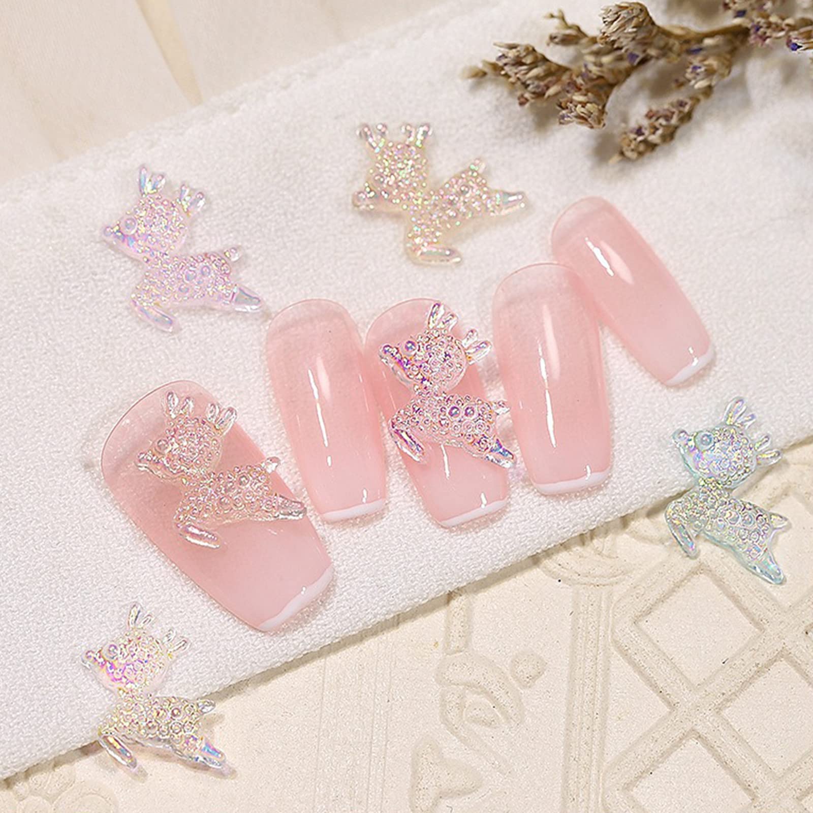 ネイルパーツ大量♡ Amazon.co.jp: HYWRFDネイルデコパーツ ネイルパーツ オーロラ色の